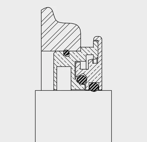 VB45-S Bearing Isolator engineering drawing