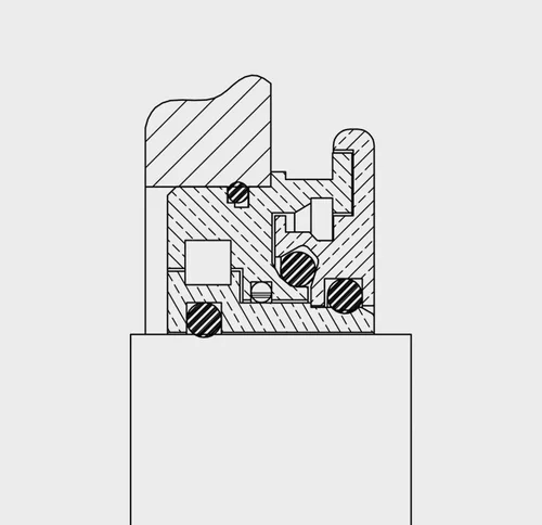 VB45-U Bearing Isolator engineering drawing